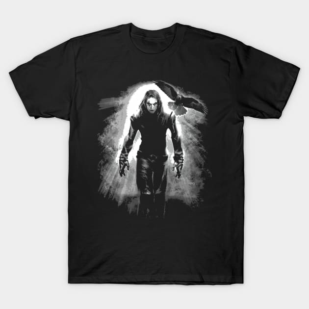 Eric Draven It Can't Rain All The Time T-Shirt by AinisticGina